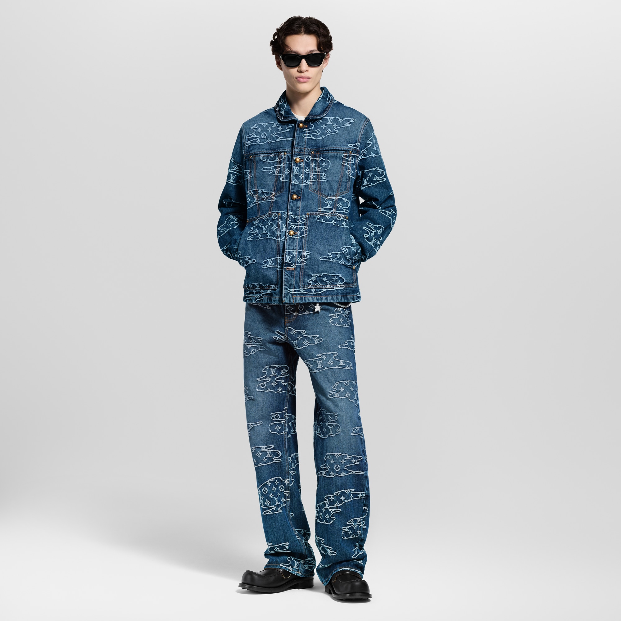 パンツ louis vuitton 21SS FULL MONOGRAM DENIM Monogram Denim Skate Pants - Men - Ready-to-Wear | LOUIS VUITTON ®